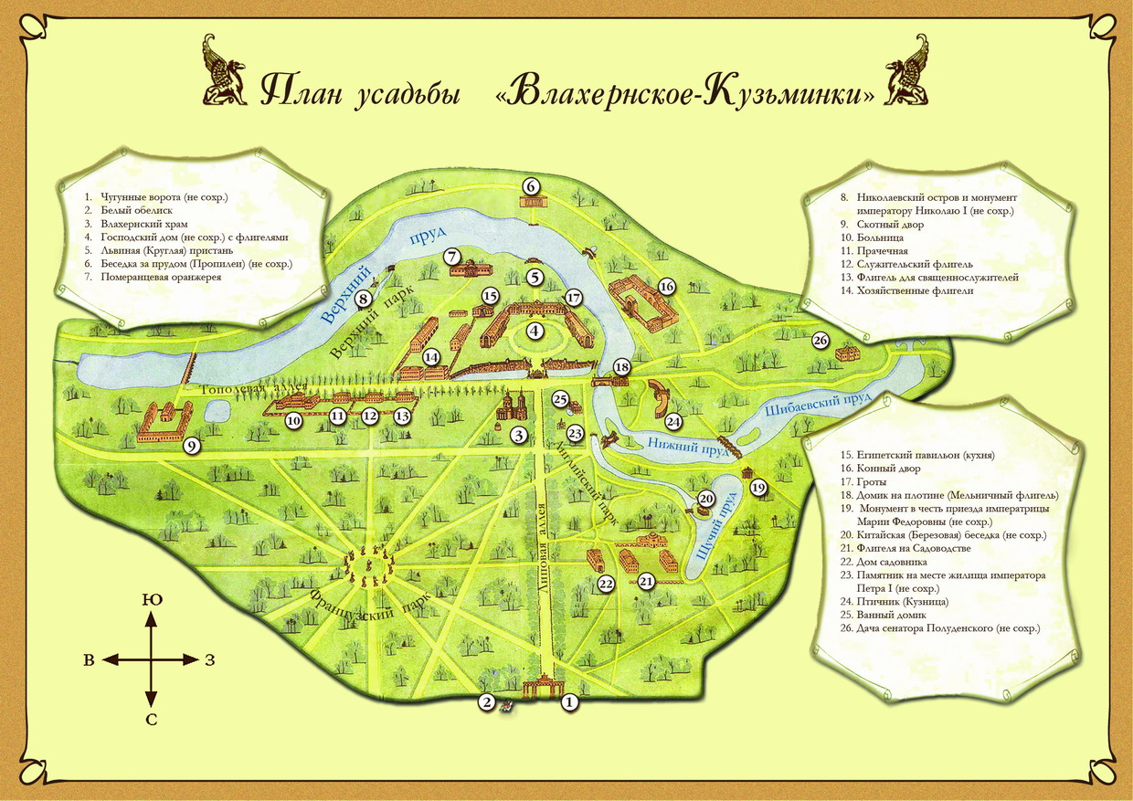 Карта усадьбы